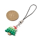 Christmas Opaque Resin Mobile Straps HJEW-JM01096-2