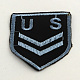 Accessoires de costumes badge broderie informatisés fer de tissu sur les correctifs AJEW-Q091-M-2