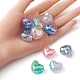 10 pièces 5 couleurs perles acryliques craquelées transparentes MACR-YW0002-64-3