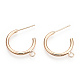 Brass Stud Earring Findings X-KK-S345-030G-2