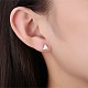Boucles d'oreilles à la mode en alliage d'étain EJEW-BB21742-RG-2