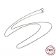 Rhodinierte Weizenketten-Halskette aus 925 Sterlingsilber für Damen STER-I021-07P-2