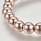 Bracelets extensibles avec perles en 304 acier inoxydable BJEW-L520-05RG-3