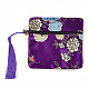 Sacchetto regalo sacchetto di gioielli con cerniera nappa broccato cinese ABAG-F005-07-2