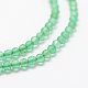 Natural Green Agate Beads Strands G-K185-19-3