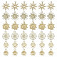 Chgcraft 36 pièces 6 pendentifs en alliage de placage de style rack FIND-CA0008-10-1