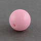 Abalorios de la bola de acrílico bubblegum grueso sólidos X-SACR-R835-16mm-11-2