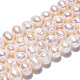Klasse ab natürliche kultivierte Süßwasserperlen Perlen Stränge PEAR-N013-05G-4