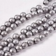 Electroplate Non-magnetic Synthetic Hematite Beads Strands G-J169C-4mm-07-1