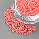 Perles de rocaille rondes en verre opaque SEED-R044-12-1