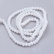 Rondelle Opaque Solid Color Faceted Glass Beads Strands X-EGLA-J047-3x2mm-01-2