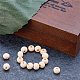 Pandahall elite about 500pcs 8mm cuentas de madera redondas naturales surtidas bolas de madera redondas cuentas espaciadoras sueltas para la fabricación de joyas de diy WOOD-PH0008-14-4