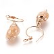 (vente d'usine de fêtes de bijoux) boucles d'oreilles en laiton EJEW-I219-A04-3