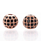 Perles de zircone cubique de placage de rack en laiton ZIRC-S001-8mm-B01-3