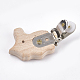 Beech Wood Baby Pacifier Holder Clips WOOD-T015-13-3