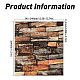 Papier 3d anticollision stickers muraux autocollants motif brique DIY-WH0218-37A-2