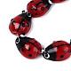 Hilos de cuentas irregulares hechos a mano con lampwork&nbsp;LAMP-N028-07-3