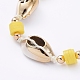Bracelets de perles tressées en fil de nylon BJEW-JB05074-03-4