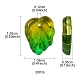 Breloques en verre transparent bicolore thème automne&nbsp;GLAA-YW0001-53A-4