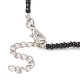Glass Seed Beaded Necklace & Braided Beaded Bracelet SJEW-JS01283-02-4
