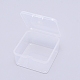 Superfindings 8шт квадратные пластиковые ящики для хранения с крышками 6.5x6.5x3.5см мини-контейнер для сортировки прозрачных бусин ящик для ювелирных бусин таблетки мелкие предметы CON-WH0074-63B-2