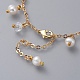 Beaded Necklace and Anklet Jewelry Sets SJEW-JS01052-8