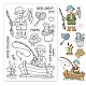 PandaHall Men Pattern Clear Stamps DIY-WH0167-56-711-1