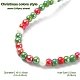 Hebras de perlas de vidrio de electrochapa opaca GLAA-YW0003-20-5
