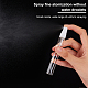 ガラススプレーボトル  詰め替え可能な香水サンプルバイアル  樹脂防塵キャップ付  透明  1.4x11.6cm  容量：10ml（0.34fl.oz） MRMJ-WH0077-062A-3