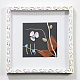 Adesivo autoadesivo a specchio con motivo a fiori in pvc FIND-WH0152-356B-5