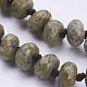 Natural Unakite Beaded Multi-use Necklaces/Wrap Bracelets NJEW-K095-A07-3
