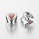 Valentine Gifts Ideas for Her Alloy European Beads X-LFD8290Y-2-NF-2