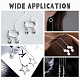 UNICRAFTALE 40pcs about 90mm Ear Threads Stainless Steel Threader Earrings Thread Dangling Threaded Long Chain Earring Stainless Steel Ear Threads with Loop Drop Earring Threader for Jewelry Making STAS-UN0005-21-6