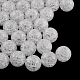 Perles en acrylique transparentes craquelées X-CACR-R008-20mm-12-2