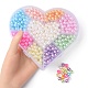 9 estilo de cuentas de perlas de imitación de plástico abs pintadas con aerosol OACR-YW0001-42-4