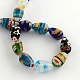 Teardrop Handmade Millefiori Glass Beads Strands LK-R004-72-2