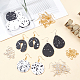 Kit per la creazione di orecchini pendenti con ciondoli dipinti olycraft per ragazze donne DIY-OC0007-65-5
