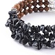 Three Loops Gemstone Chip Beads Wrap Bracelets BJEW-JB04657-3