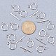 Pandahall 50 компл. тибетские серебряные круглые застежки-переключатели iq подходят для ювелирных изделий diy старинное серебро-переключатель TIBE-PH0001-06AS-NR-5