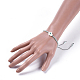 Verstellbarer Nylonfaden geflochtene Perlen Armbänder BJEW-JB04370-02-4