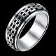 Nueva moda tailandesa anillos de plata 925 esterlina RJEW-BB33701-11-2