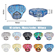 SUPERFINDINGS 100Pcs 10 Colors Glass Skull Charm Pendant Electroplate Crystal Glass Cabochons Skull Head Charm Pendant Beads for DIY Necklace Jewelry Making GLAA-FH0001-78-2