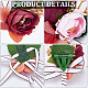Craspire 2 Stück 2-Stil-Seidentuch und Kunststoff-Blumenimitat-Handgelenk-Corsage und Corsage-Boutonniere AJEW-CP0007-26A-5