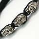 Fashion Buddha Braided Bracelets BJEW-G128-2-2