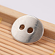 Tibetan Style Alloy Oval 2-Hole Metal Button PALLOY-ZN48623-AS-RS-1