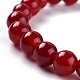 Gefärbte natürliche Jade Perlen Stretch-Armbänder BJEW-J183-B-01-2