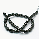 Natural Black Onyx Beads Strands G-E039-FR2-9x6mm-2