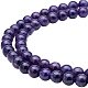 Pandahall élite grade ab magnifique violet améthyste naturelle gemme ronde perles en vrac pour la fabrication de bijoux accessoires de découverte (8 mm x 1 brins) G-PH0018-8mm-1