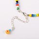 Handmade Millefiori Glass Beads Anklets X-AJEW-AN00028-3