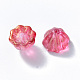 Transparent Spray Painted Glass Beads X-GLAA-T016-32A-2
